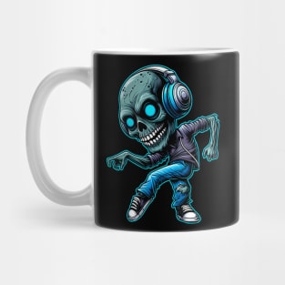 Zombie With Headphone Mug